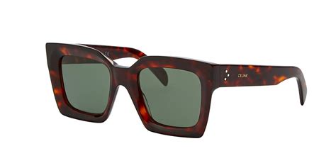 Celine CL40130I 51 Green & Tortoise Sunglasses.